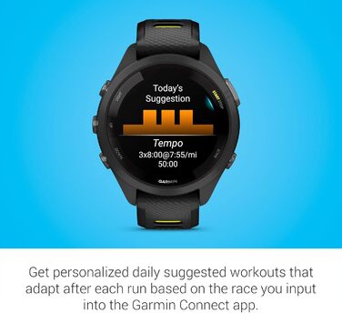 Garmin Forerunner 265S чорний - спортивний годинник для бігу та фітнесу
