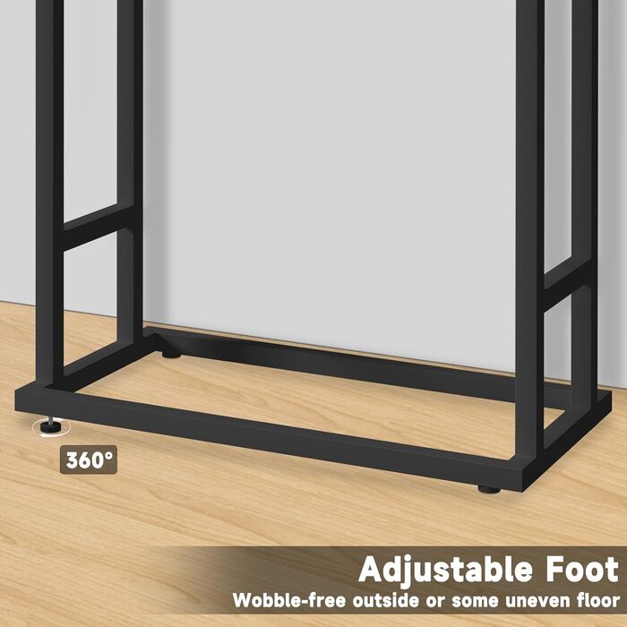 Підставка для рушників на підлозі, металева, з 2 перекладинами, чорна, для ванної кімнати, стабільна, економна