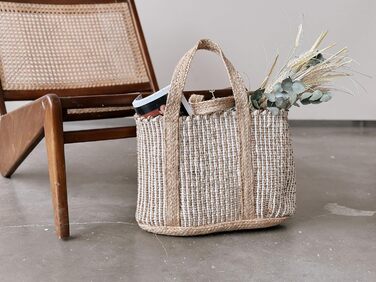 Decorasian Jute Shopping Bag – Jute Bag – Shopping Bag in Boho Style – Ibiza Bag