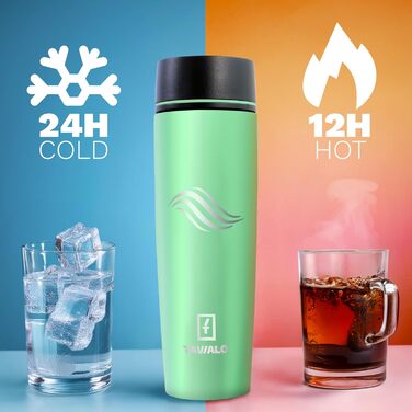 Термокружка Tavialo 460мл, пудрово-рожевий колір, нержавіюча сталь, ізоляційний термокружка, для напоїв