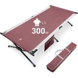 Розкладне ліжко EVER ADVANCED для кемпінгу: велике, стабільне, 214x106 см, до 300 кг, для відпочинку на природі та вдома