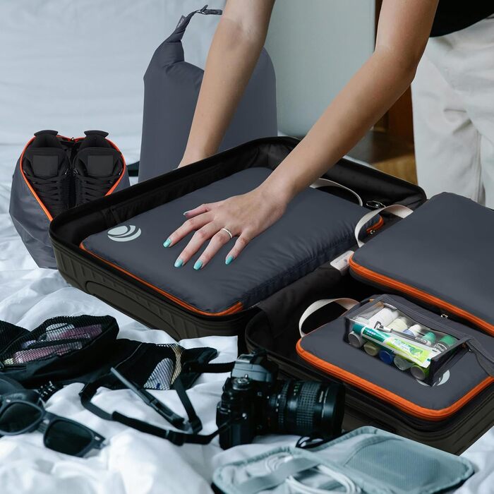 Органайзер для валізи Cipway Kompression Set (8 шт, сірий) - Кубики для пакування, набір для подорожей