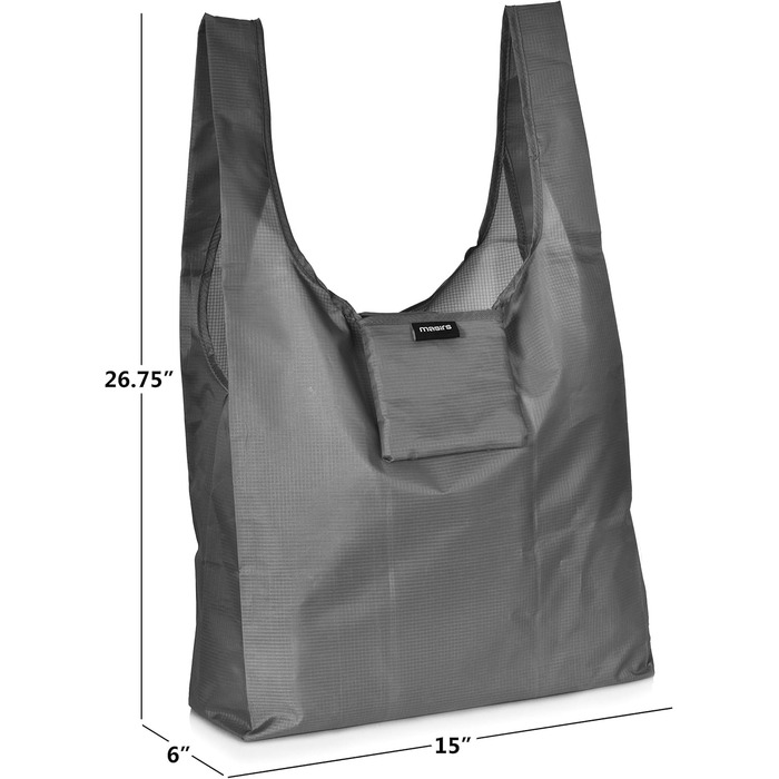 Ripstop reusable shopping bag – replace paper and plastic bags with these large and strong, eco-friendly bags.