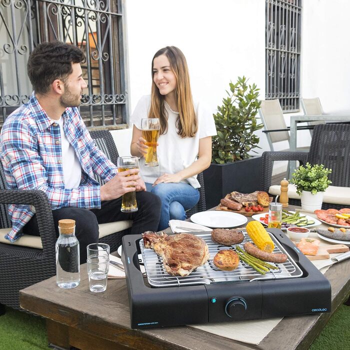 Електричний гриль Cecotec PerfectSteak 4200 Way, настільний, 2400 Вт, нержавіюча сталь, регульована висота, піддон для жиру, регулювання температури