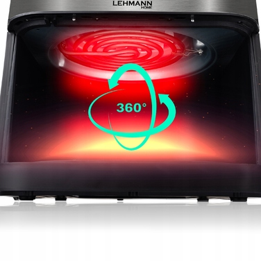 Аерофритюрниця Lehmann 8 л, 1800 Вт з вікном для перегляду
