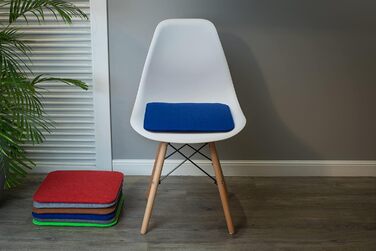 Набір з 4 фетрових подушок для стільців Sunnypillow 35x35 см, сині, для дому та вулиці
