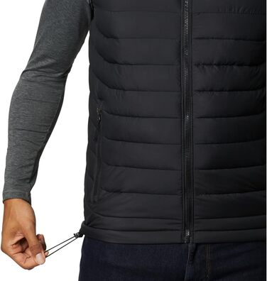 Columbia Powder Lite II жилет пуховий чоловічий чорний M - легкий безрукавник для холодної погоди