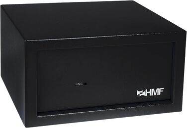 Сейф для меблів HMF 49200-11 з ключем | Сейф для дому (31 x 17 x 19 см, Чорний)
