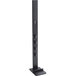 PureMounts Vacuum Stand Foot Organizer compatible with Dyson V6 Pro, V7, V8, Cyclone Fluffy/Absolute, V10 Total Clean, Torque Drive, and V11 Animal, V12 Slim Absolute, V15 Detect Absolute, black for vacuum cleaners with 4 accessory holders, black