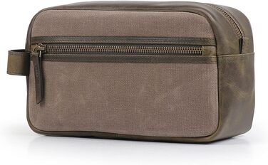 Чоловіча дорожня сумка Londo Echtleder, набір для туалету (Olive)