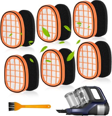 Набір фільтрів для акумуляторного пилососа Philips SpeedPro Max Aqua FC5005/01, 6 шт.