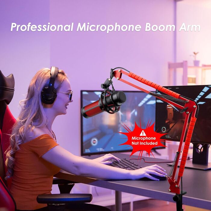 Кріплення для мікрофона HyperX QuadCast/ProCast червоне від YOUSHARES, професійний штатив-кріплення для мікрофонів