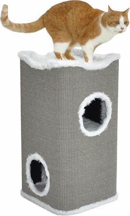 Котячий будиночок Nanook Toni: міцний когтетоп з 2 печерами та лежаком, 74 см