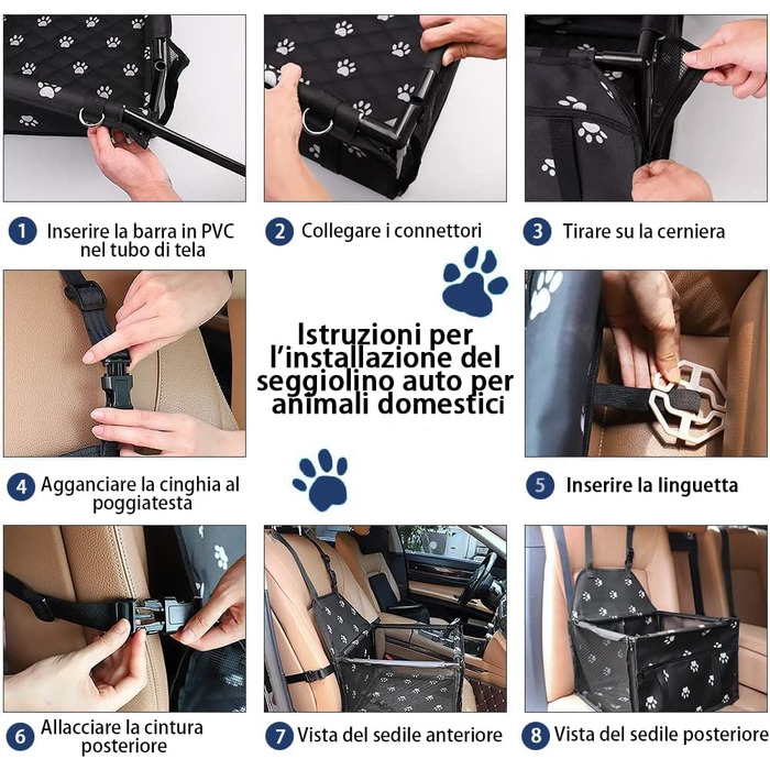 Автомобільний лежак для собак: безпечний, водонепроникний, для маленьких та середніх порід