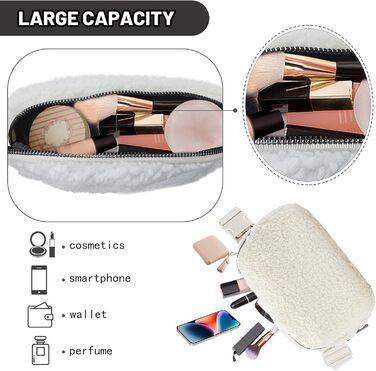 Жіноча/Чоловіча поясна сумка на стегно з овечої вовни (колір: коричневий) - для спорту, подорожей, активного відпочинку