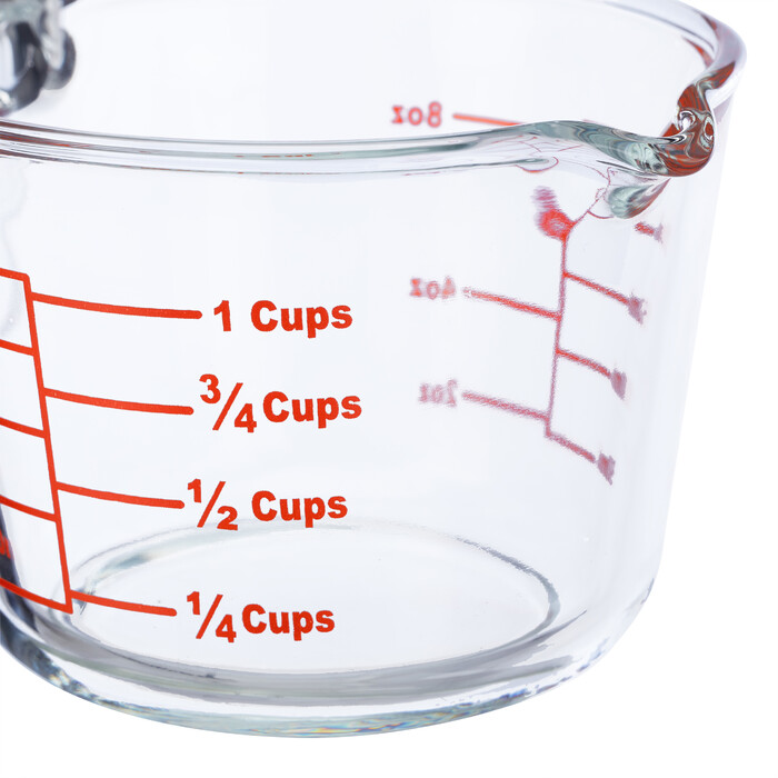 Relaxdays 250 ml Glass Measuring Cup