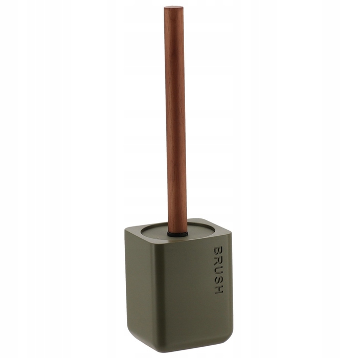 Підлоговий ершик для туалету SALVA, оливковий — аксесуар для ванної кімнати та вбиральні