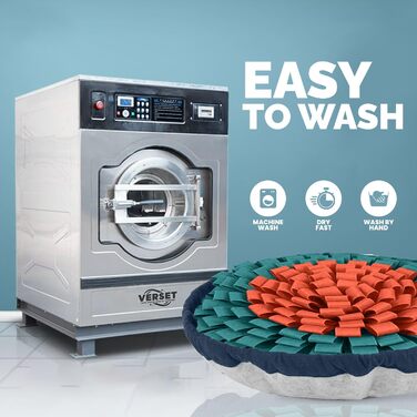 PET ARENA килимок для нюхання собак – інтелектуальна іграшка для собак, велика, регульована, миється (помаранчево-блакитний)