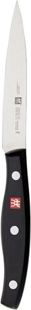 ZWILLING Twin Pollux Spick-/Garniermesser, Blade Length: 10 cm, Small Blade, Stainless Steel/Plastic Handle with Riveted Design, Black