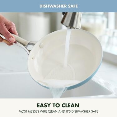 Набір посуду GreenPan Padova Pro 10 предметів: антипригарне покриття Ceramic, без PFOA/PFAS, індукційний, з нержавіючої сталі, Blue Haze