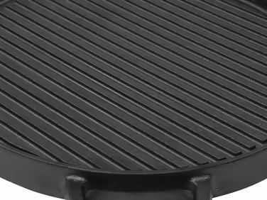 Spetebo Gusseisen Pizza and Crepes Pan - 30 cm - Cast Iron Pan, Serving Pan, for Stove, Grill, and Oven (30 cm Grill Plate)