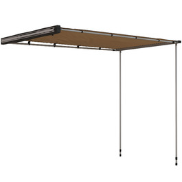 Outsunny Car Roof Tent - Weather-Resistant Camping Shelter, 160 x 250 x 125-225 cm, Khaki