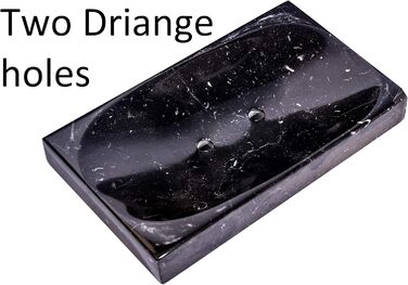 Миска для мила з чорного мармуру – полірована та блискуча підставка для мила – вишуканий аксесуар для ванної кімнати від CraftsOfEgypt (чорний, антрацит)