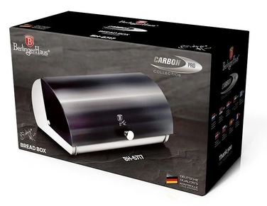 Цілісний хлібниця Berlinger Haus Carbon Pro, чорна сталь