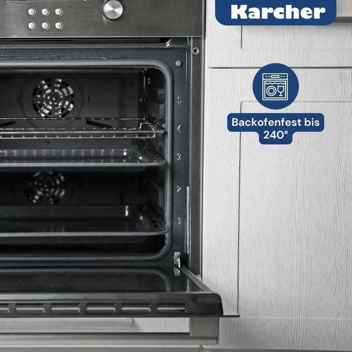 Karcher Індукційна жаровня з кришкою 2в1, алюмінієвий литий корпус, 8,7 л, з рукавицями для духовки