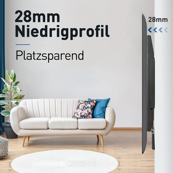 Кріплення для телевізора Mounting Dream MD2361-K-03: жорстке кріплення для LED, LCD, OLED, Plasma TV 66-140 см (26-55 дюймів) з VESA 50x50-400x400mm, до 45,5 кг