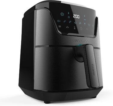 Фритюрниця Cecotec Cecofry Advance InoxDark 3.5L, 1500W, без олії, 8 режимів, PerfectCook, термостат, цифровий дисплей
