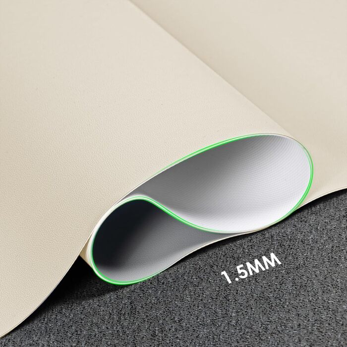 Підкладка на стіл Vicwe 120x60 см, жовта, з ПВХ, антиковзка, для офісу та дому