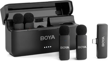 Мікрофон петличний Boya BY-V4U бездротовий для iPhone 15, Android, смартфонів, відеозйомки, подкастів, інтерв'ю, YouTube