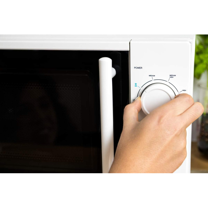 Мікрохвильова піч Cecotec Pro Clean 3110 з кварцовим грилем 800 Вт, об'єм 20 л, біла