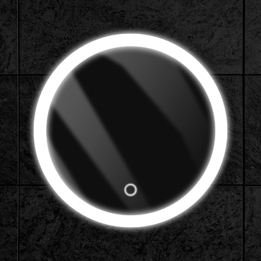 Стильне настінне кругле дзеркало, 700 x 700 мм