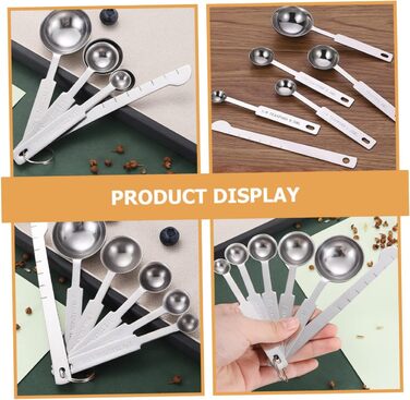 4-piece measuring spoon set for baking, tablespoons, measuring spoons, kitchen measuring cups for liquids, teaspoons, measuring spoons, tablespoons, measuring cups, set, beans.