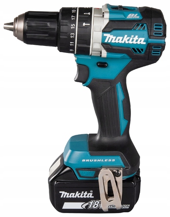 Аккумуляторний ударний шурупокрут Makita DHP484RT3J LXT 18V (3x5Ah, BL, 54Nm, 2 швидкості, кейс)