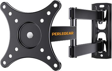 Настінне кріплення для телевізора Perlegear поворотне, нахильне, 10-30 дюймів, до 20 кг, VESA 100x100/75x75 мм