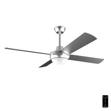 Стельовий вентилятор Cecotec EnergySilence Aero 450 з підсвічуванням, 42 дюйми (107 см), 50 Вт, 3 швидкості, реверсивний (сріблястий)