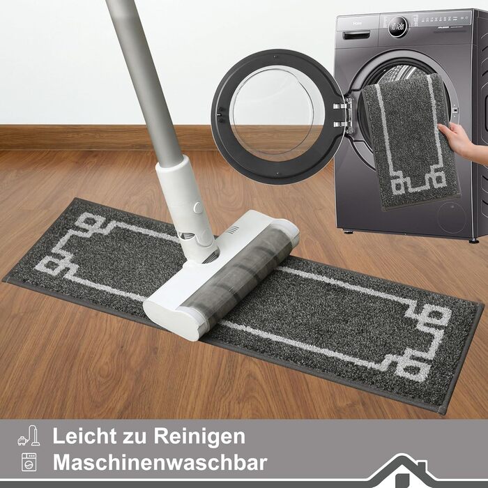 Килимочки на сходи BEQHAUSE, 4 шт., самоклеючі, для дітей, літніх людей та домашніх тварин, 100% поліестер, TPE-підкладка, 22x70 см, темно-сірий