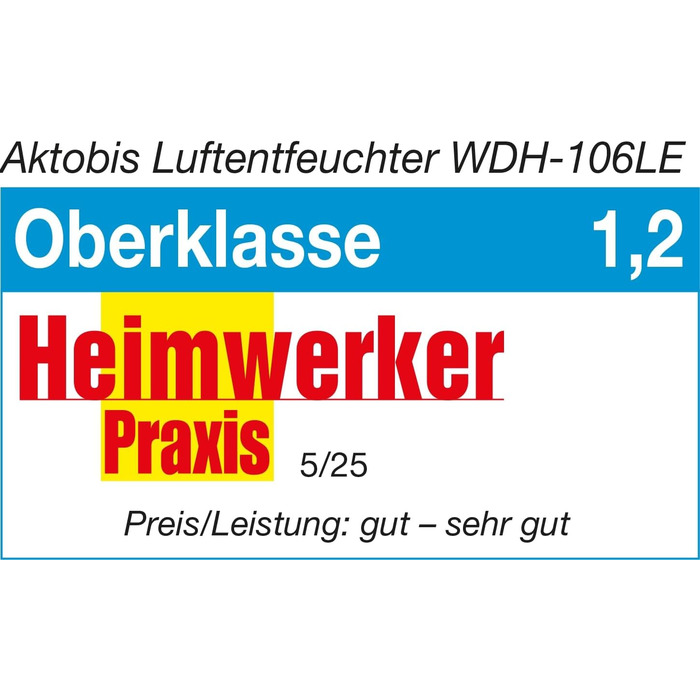 Зволожувач повітря Aktobis WDH-106LE - до 8 л/добу, тиха робота