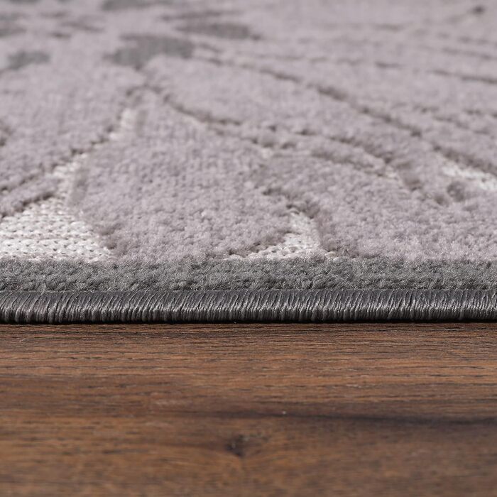 Килимок для дому та саду Impression Outdoor - вологостійкий, 120 x 170 см, темно-сірий