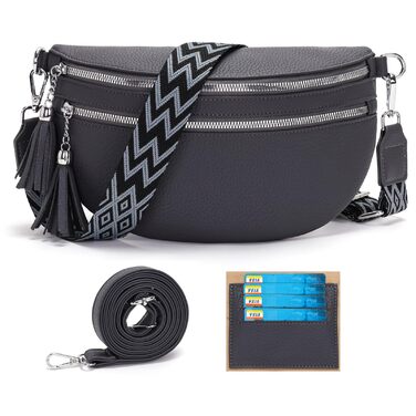 Сумка-бананка жіноча бежева через плече середнього розміру кросбоді з відділенням для карток та 2 ремінцями - ідеальна для міста!