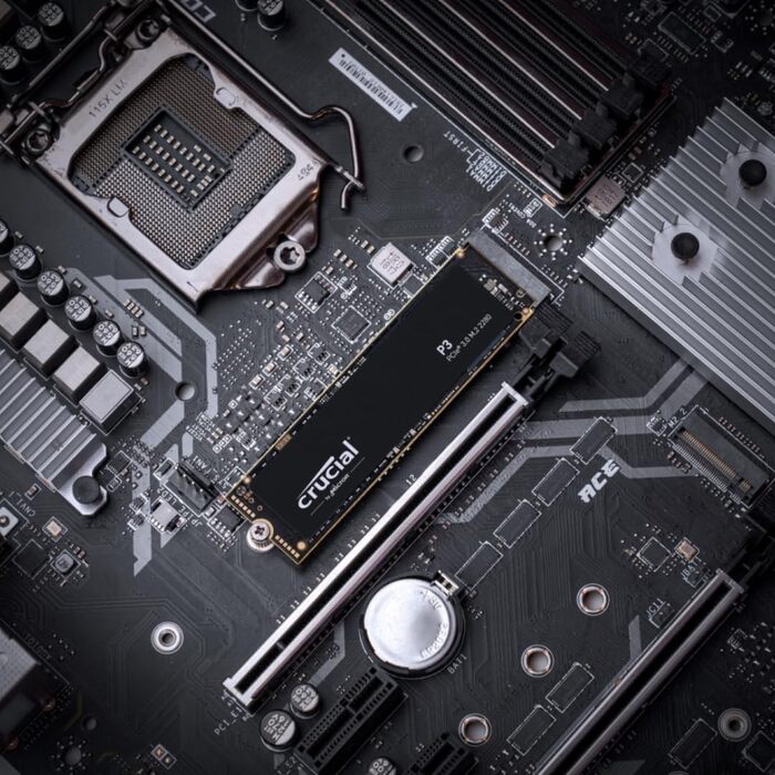 SSD Crucial P3 500GB M.2 NVMe PCIe Gen3 - Швидкий внутрішній накопичувач