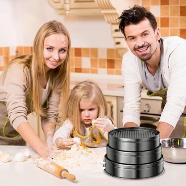 Форма для випічки Springform Ø 26/22/16 см, кругла, з антипригарним покриттям та знімним дном