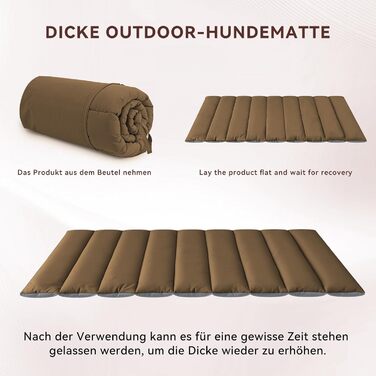 Водонепроникний килимок для собак Western Home: зручний, портативний, 110x68 см (колір: коричневий)