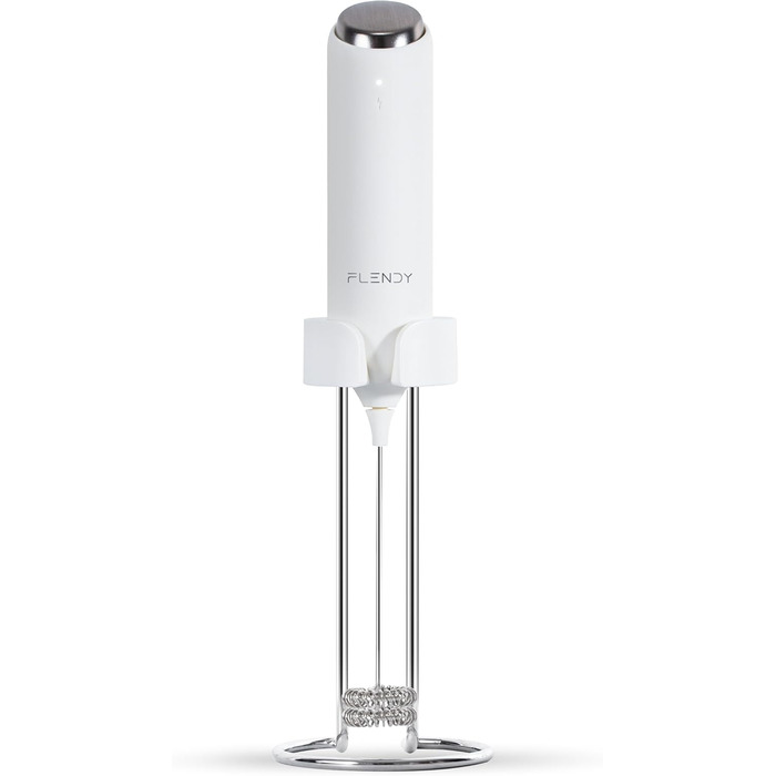Електричний портативний піноутворювач для молока Flendy з USB-C, для кави, матча, протеїнових коктейлів, подвійний вінчик