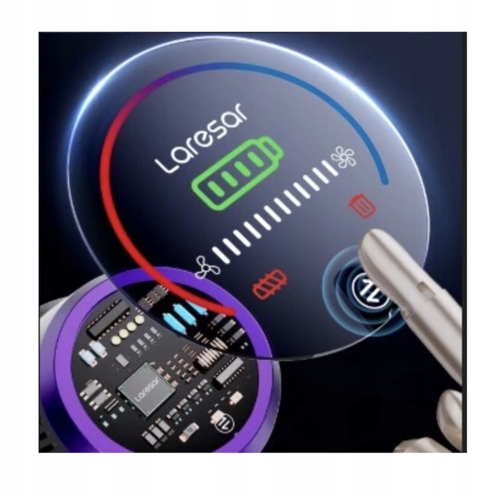 Вертикальний пилосос Laresar V8 (Elite 8), червоний