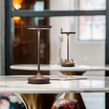 Бездротова LED-лампа для кемпінгу та дому: перезарядна настільна лампа з датчиком дотику, 3 кольори, IP54, 6000mAh (2 шт.)