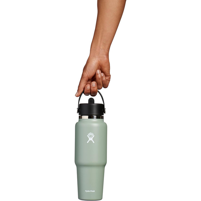 Hydro Flask 32oz Insulated Stainless Steel Water Bottle with Flex Straw Lid - BPA Free - Agave